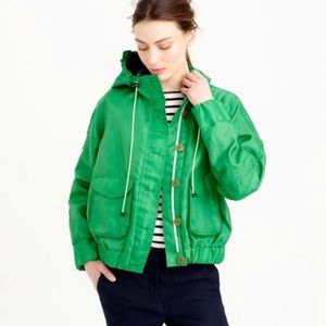 J.Crew windbreaker rain jacket green L